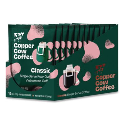 Copper Cow Coffee Classic Vietnamese Pour Over Coffee Classic Vietnamese Pour Over Coffee, 5.08 oz Packet, 12/Box