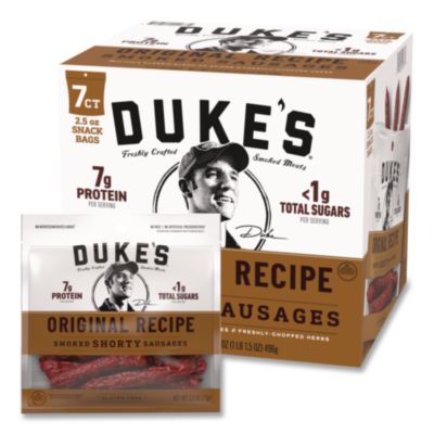 Duke's® Original Smoked Shorty Sausages, 2.5 oz Bag, 7/Carton
