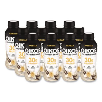 OIKOS® Vanilla Protein Shake, 12 oz Bottle, 12/Carton
