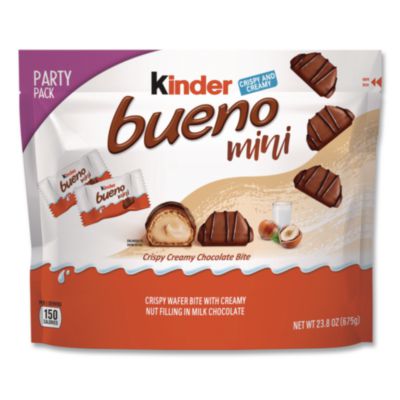 Kinder® Bueno Minis Party Pack, Chocolate, 23.8 oz Bag, 125 Pieces