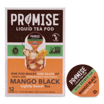 Java House® Promise Liquid Tea Pod, Mango Black, 1.35 oz, 12/Box