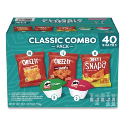 Cheez-It® Classic Combo Variety Snack Pack, Assorted Sizes and Flavors, 40/Carton