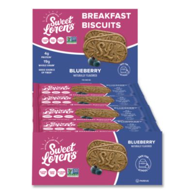 Sweet Loren's® Blueberry Breakfast Biscuits, 1.6 oz Packet, 8/Box