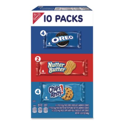 Nabisco® Cookies Variety Pack, Assorted Flavors, 10 Packets/Box