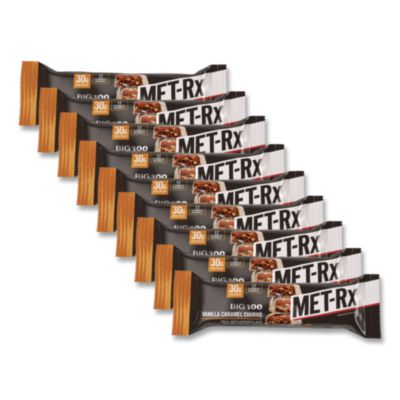 MET-Rx® Big 100 Vanilla Caramel Churro Protein Bar, 9/Box