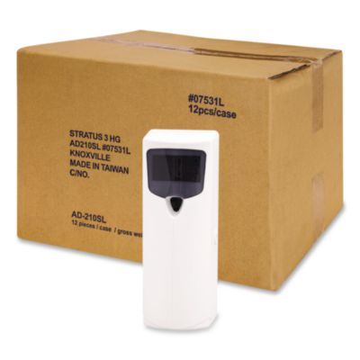 HOSPECO® Stratus 3 Metered Air Dispenser, 3.3 x 8.7 x 3.3, White, 12/Carton