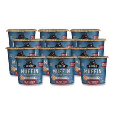 KODIAK® Cakes Blueberry Muffin Power Cup, 2.29 oz Cup, 12/Carton