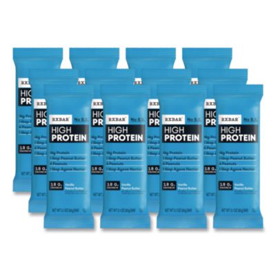 RXBAR® High Protein Vanilla Peanut Butter Bars, 2.1 oz, 12/Box