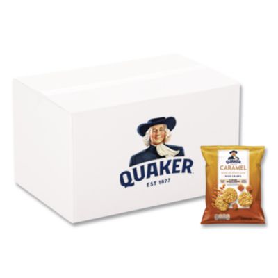 Quaker® Rice Crisps, Caramel, 0.91 oz Bag, 60 Bags/Carton