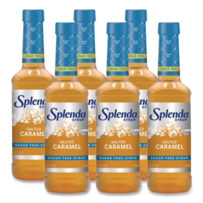 Splenda® Sugar-Free Coffee Syrup, Salted Caramel, 25.4 oz Bottle, 6/Carton