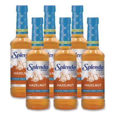 Splenda® Sugar-Free Coffee Syrup, Hazelnut, 25.4 oz Bottle, 6/Carton