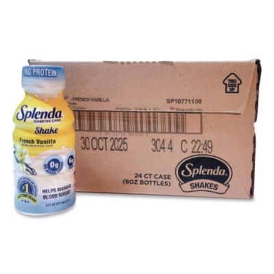 Splenda® Diabetes Care Sugar-Free Shake, French Vanilla, 8 oz Bottle, 24/Carton