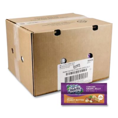 Welch's® Concord Grape Jelly and Peanut Butter Combo Pack, 1.12 oz, 200/Carton