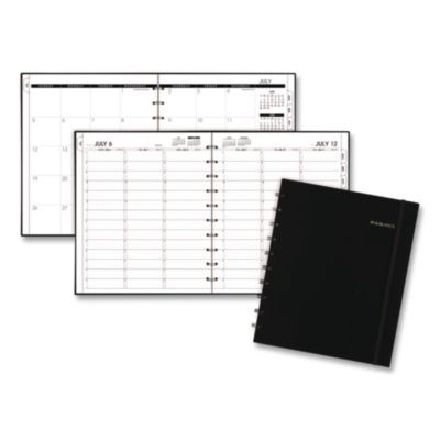 AT-A-GLANCE® MOVE-A-PAGE Weekly/Monthly Appointment Book, 11 x 9, Black Cover, 12-Month (July to June): 2026 to 2027