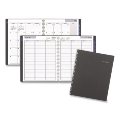 AT-A-GLANCE® DayMinder Academic Weekly/Monthly Planners, Columnar Daily Format, 11 x 8.5, Charcoal Cover, 12-Month (July-June): 2026-2027