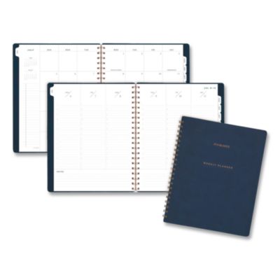 AT-A-GLANCE® Signature Collection Academic Weekly/Monthly Planner, 11 x 8.5, Navy Cover, 12-Month (July to June): 2026 to 2027