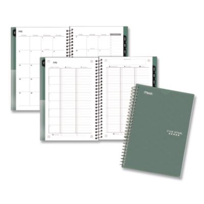 Five Star® Customizable Academic Weekly/Monthly Planner, 8 x 5, Randomly Assorted Color Cover, 12-Month (July to June): 2026 to 2027