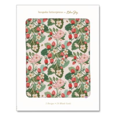 Blue Sky® Bespoke Letterpress Glossy Personal Blank Cards, 4.2 x 5.5, Multicolor, 24/Box