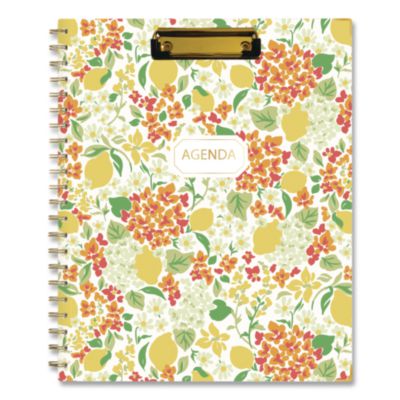 Blue Sky® Palermo Clip Weekly/Monthly Lesson Planner, 9 Classes, Palermo Artwork, 11 x 8 Sheets, 12-Month, July 2026 to June 2027