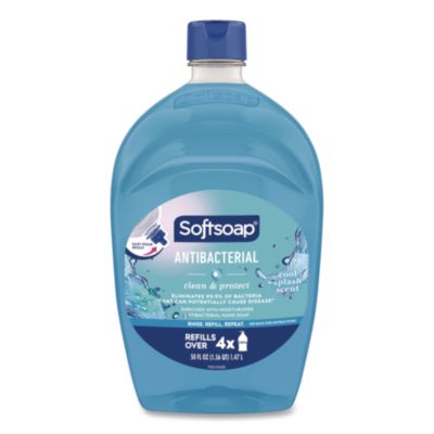 Softsoap® Clean and Protect Antibacterial Liquid Hand Soap Refill, Cool Splash Scent, 50 oz Bottle
