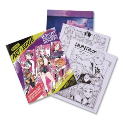 Crayola® Art with Edge K-Pop Demon Hunters Coloring Book, Ages 8 and Up, 10 x 8, 28 Pages