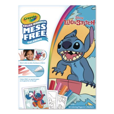 Crayola® Color Wonder Mess Free Lilo and Stitch Coloring Kit, Includes 5 Markers, Ages 3 and Up, 18 Pages