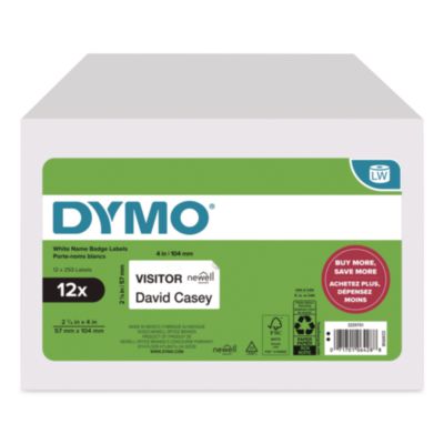 DYMO® LabelWriter Shipping Labels, 6.56" x 9.81", White, 250 Labels/Roll, 12 Rolls/Box