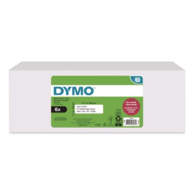 DYMO® LabelWriter Address Labels, 1.13" x 3.5", White, 350/Roll, 6 Rolls/Box