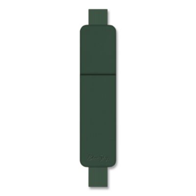 Blue Sky® Bespoke Letterpress Pen Holder with Adjustable Elastic Bungee, for 5" to 8.5" Books, 1.8 x 7.2, Forest Green