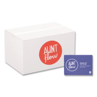 Aunt Flow® Vended Value Maxi Pads with Wings, Regular Absorbency, 250/Carton