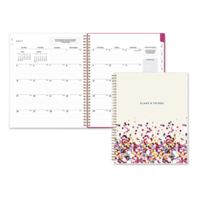 Blue Sky® Star Confetti Bright Academic Weekly/Monthly Planner, 11 x 8.5, Multicolor Cover, 12-Month (July to June): 2026 to 2027