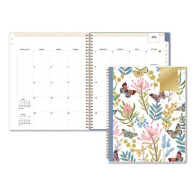 Blue Sky® Day Designer Flutter Academic Year Weekly/Monthly Planner, 11 x 8.5, Multicolor Cover, 12-Month (July to June): 2026 to 2027