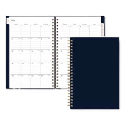 Blue Sky® Academic Year Weekly and Monthly Planner, 8 x 5, Navy Blue Cover, 12-Month (July to June): 2026 to 2027