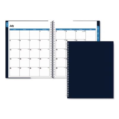 Blue Sky® Collegiate Academic Year Weekly/Monthly Planner, 11 x 8.5, Navy Cover, 12-Month (July to June): 2026 to 2027
