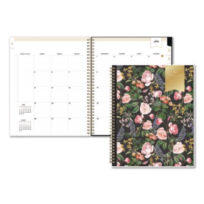 Blue Sky® Day Designer Ophelia Academic Year Weekly/Monthly Planner, Floral Artwork, 11 x 8.5, 12-Month (July to June): 2026 to 2027