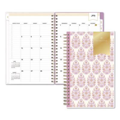 Blue Sky® Day Designer Kerridge Lilac Academic Year Weekly/Monthly Planner, Lilac Artwork Cover, 8 x 5, 12-Month (July-June): 2026-2027
