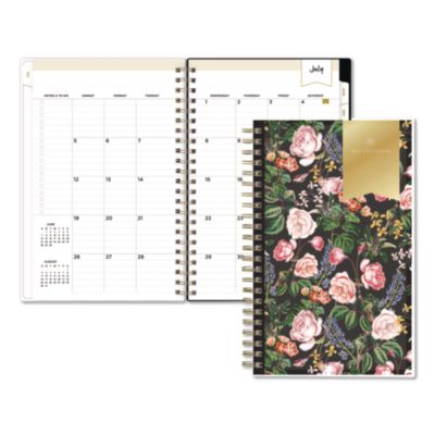 Blue Sky® Day Designer Ophelia Academic Year Weekly/Monthly Planner, Floral Artwork, 8 x 5, 12-Month (July to June): 2026 to 2027