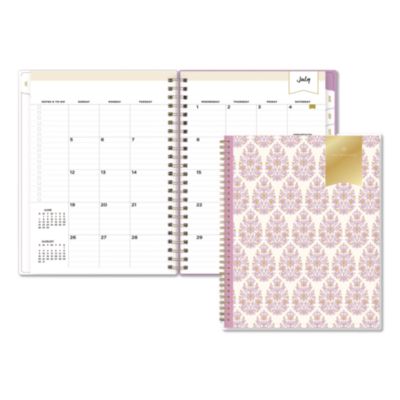 Blue Sky® Day Designer Kerridge Lilac Academic Year Weekly/Monthly Planner, Lilac Artwork Cover, 11x8.5, 12-Month (July-June):2026-2027