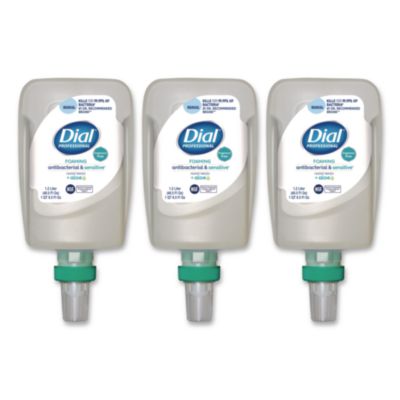 Antibacterial and Sensitive Foaming Hand Wash Refill for FIT Manual Dispenser Fragrance-Free 1.2 L 3/Carton 1700032100