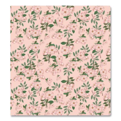 Blue Sky® Bespoke Letterpress 3-Ring Binder, 1.25" Capacity, 11 x 8.5, Camellia Orchid