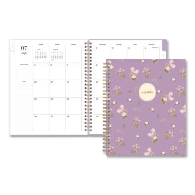 Blue Sky® Sincerely Jules Becca Academic Year Weekly/Monthly Planner, 9 x 7, Purple Cover, 12-Month (July to June0: 2026 to 2027