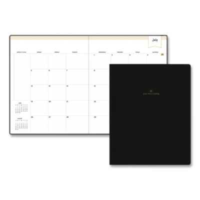 Blue Sky® Day Designer Hybrid Work Week Academic Year Weekly/Monthly Planner, Black Pebble Cover, 10x8, 12-Month (July-June): 2026-2027