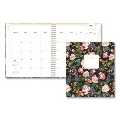 Blue Sky® Day Designer Ophelia Deluxe Academic Year Weekly/Monthly Planner, Floral Artwork, 10 x 8, 12-Month (July to June): 2026-2027