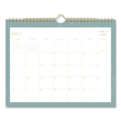 Blue Sky® Splatter Dot Academic Monthly Wall Calendar, 11 x 8.75, White Sheets, 12-Month (July to June): 2026 to 2027