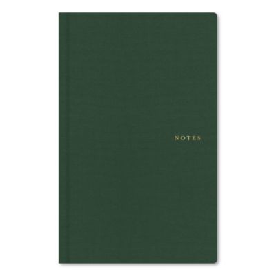 Blue Sky® Bespoke Letterpress Meeting Agenda Notebook, Forest Green Cover, (150) 8 x 5 Sheets