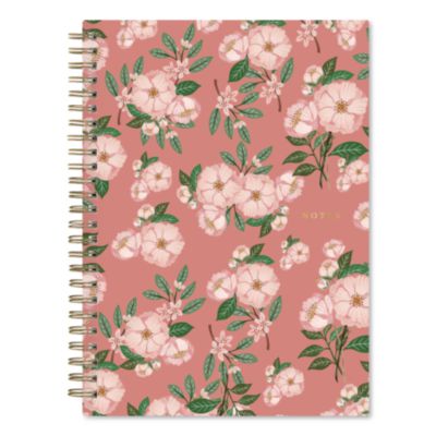 Blue Sky® Bespoke Letterpress Notebook, Camellia Floral Cover, (150) 8.5 x 5.75 Sheets