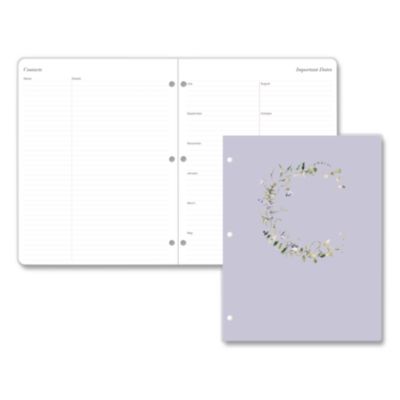 Blue Sky® Acacia Academic Year Monthly Planner, Floral Artwork Cover, 24-Month: July 2026 to June 2028