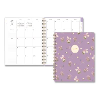 Blue Sky® Sincerely Jules Becca Academic Year Weekly/Monthly Planner, 11 x 8.5, Purple Cover, 12-Month (July to June): 2026 to 2027