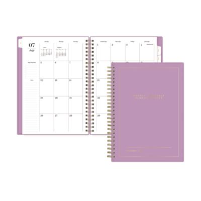 Blue Sky® Sincerely Jules Violet Academic Year Weekly/Monthly Planner, 30 Notes Pages, 8 x 6, 12-Month (July to June): 2026 to 2027
