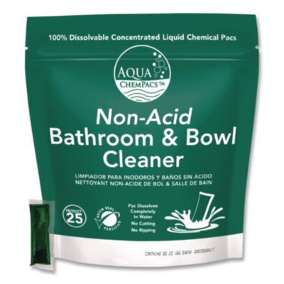 Diversey™ Aqua ChemPacs™ Non-Acid Bathroom & Bowl Cleaner Aqua ChemPacs Non-Acid Bathroom and Bowl Cleaner, Lavender Scent, 20 Chem Pacs/Pack